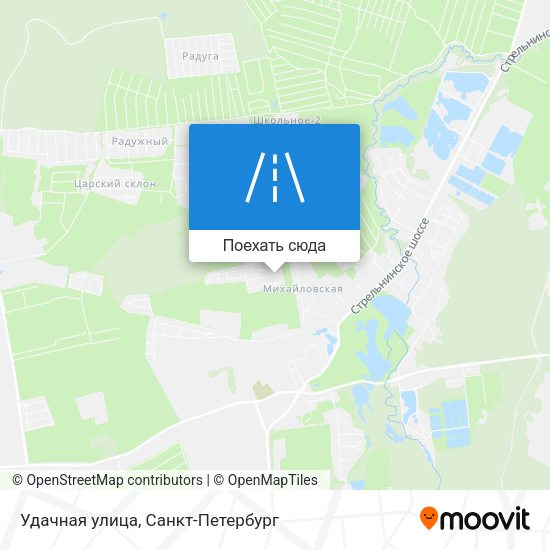 Карта Удачная улица