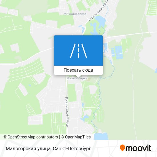 Карта Малогорская улица