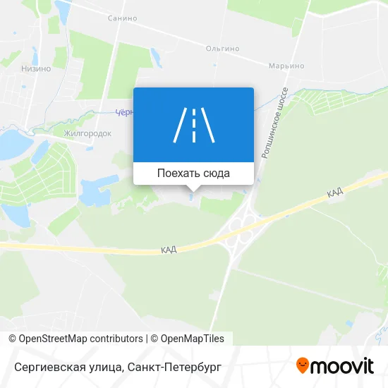 Карта Сергиевская улица