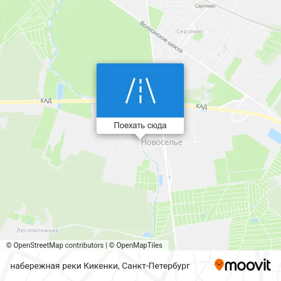 Карта набережная реки Кикенки