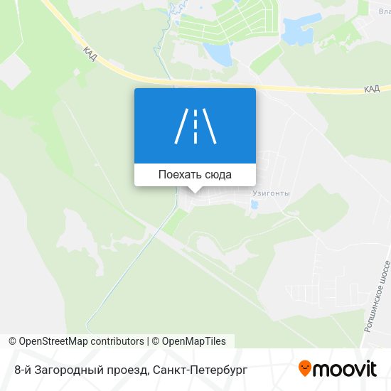 Карта 8-й Загородный проезд
