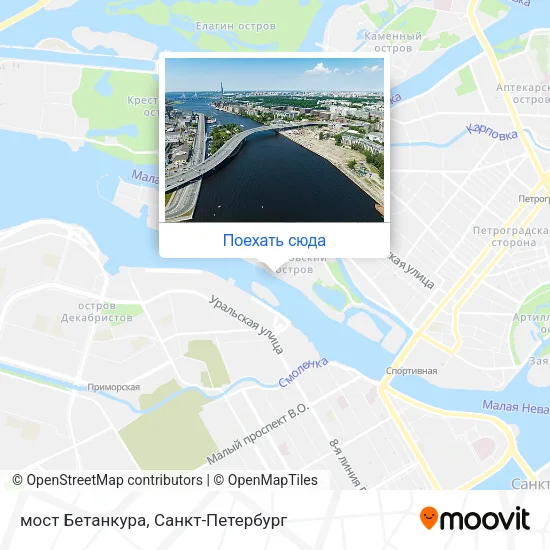Карта мост Бетанкура