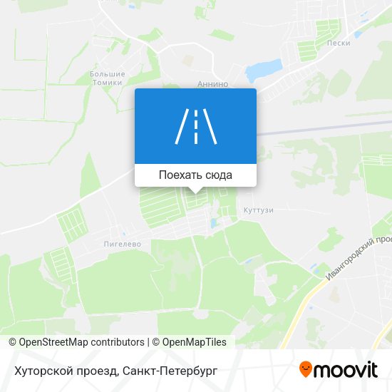 Карта Хуторской проезд