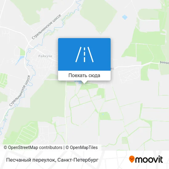 Карта Песчаный переулок