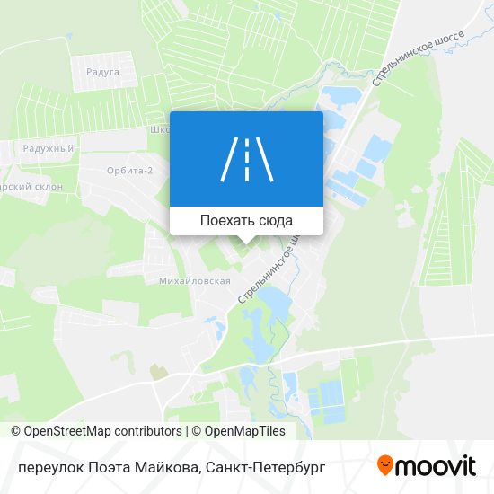 Карта переулок Поэта Майкова
