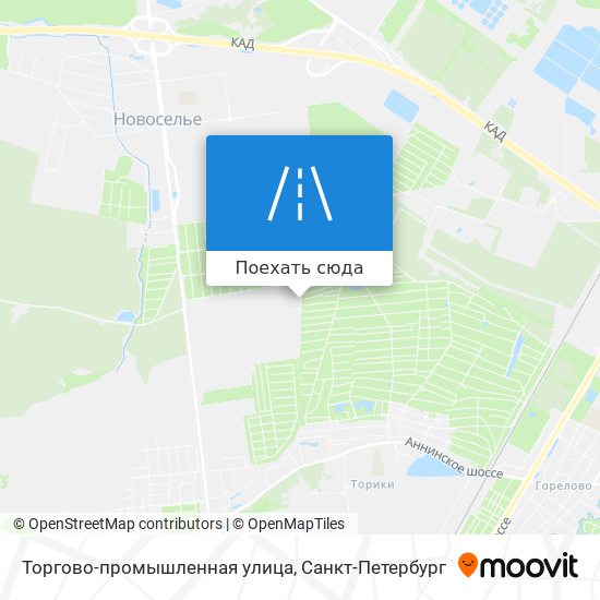 Карта Торгово-промышленная улица