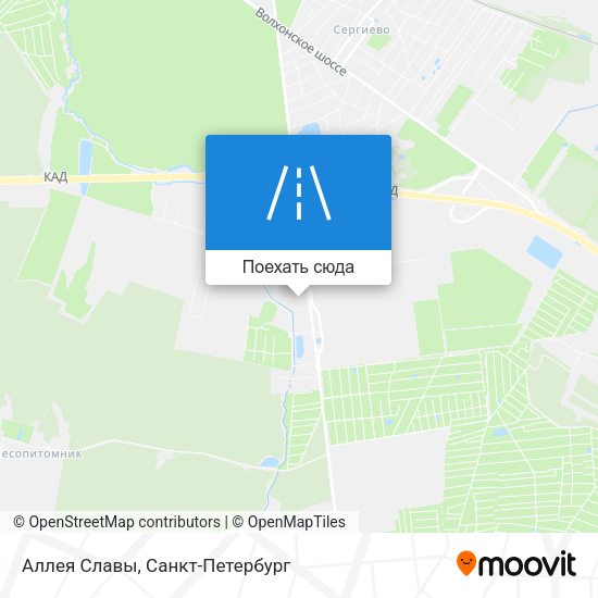 Карта Аллея Славы