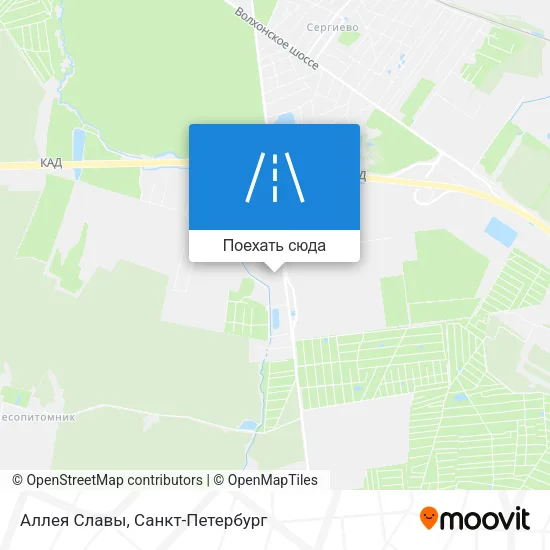 Карта Аллея Славы