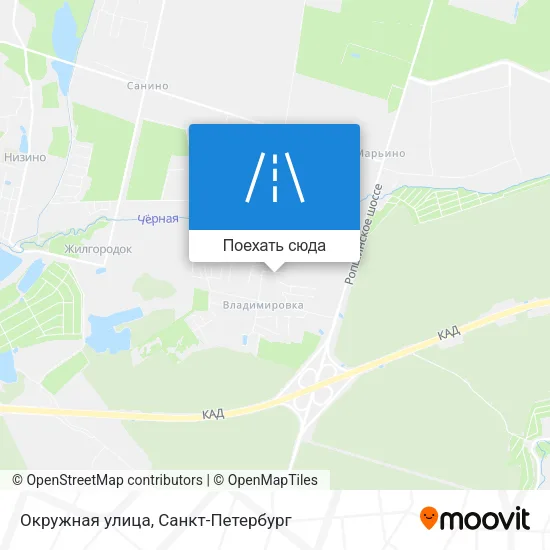 Карта Окружная улица