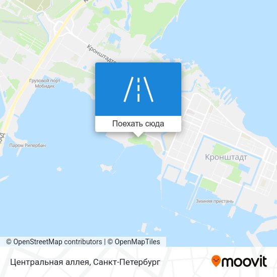 Карта Центральная аллея