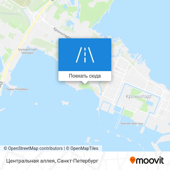 Карта Центральная аллея