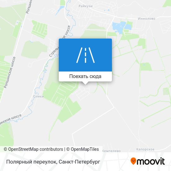 Карта Полярный переулок
