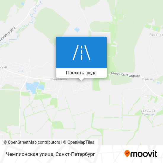 Карта Чемпионская улица