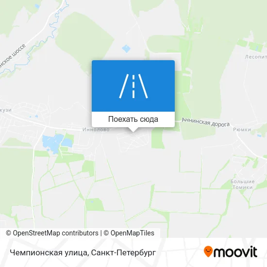 Карта Чемпионская улица