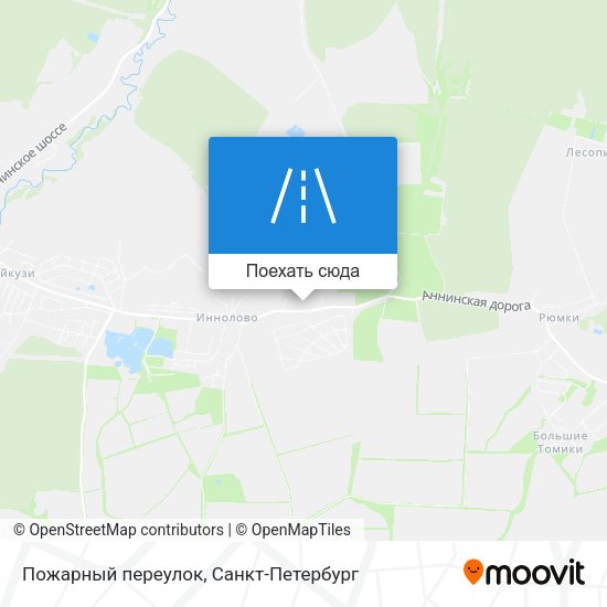 Карта Пожарный переулок