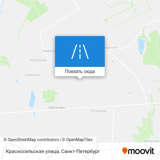 Карта Красносельская улица
