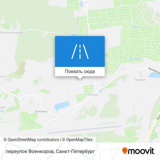 Карта переулок Военкоров