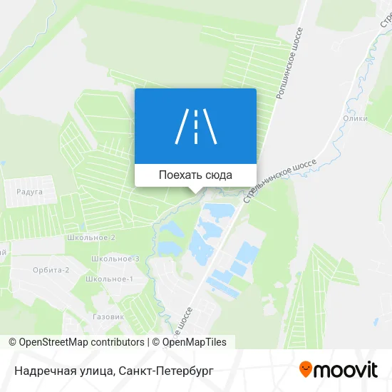Карта Надречная улица