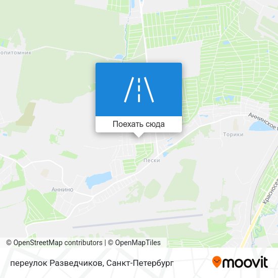Карта переулок Разведчиков