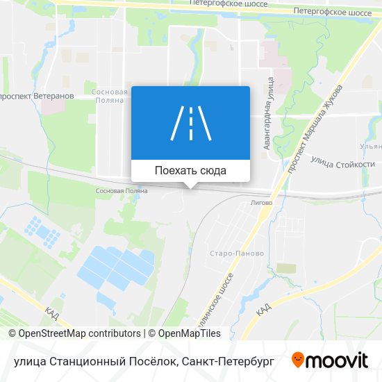 Карта улица Станционный Посёлок