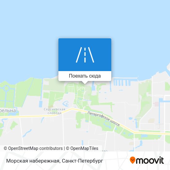 Карта Морская набережная