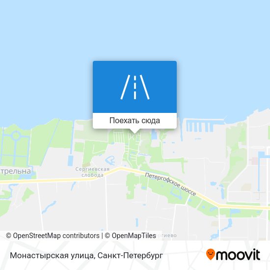 Карта Монастырская улица