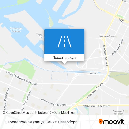 Карта Перевалочная улица