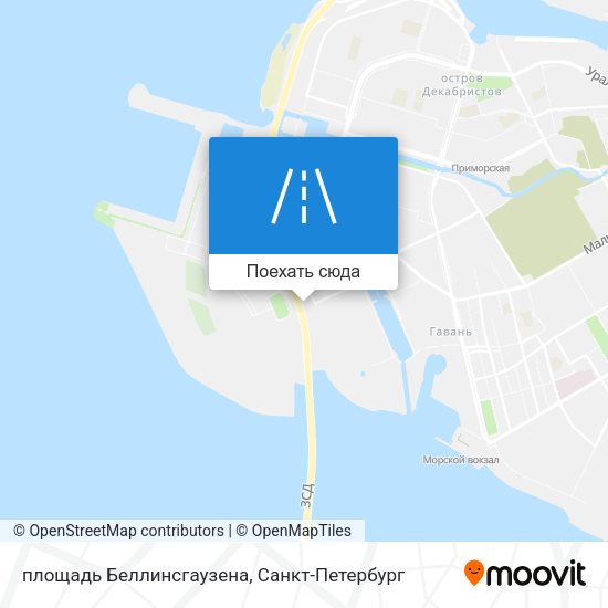 Карта площадь Беллинсгаузена