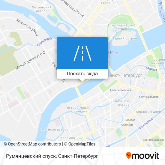 Карта Румянцевский спуск