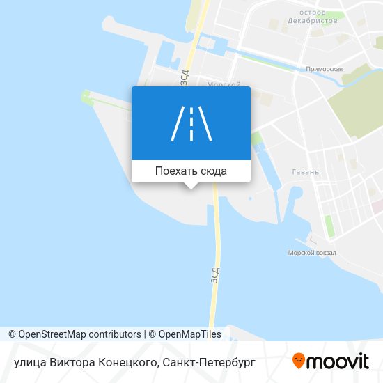 Карта улица Виктора Конецкого