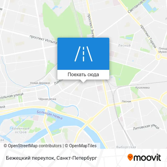Карта Бежецкий переулок
