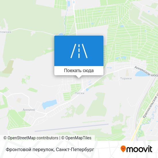 Карта Фронтовой переулок