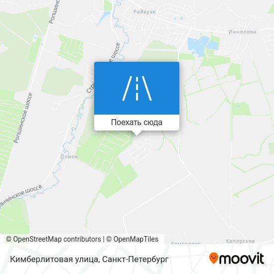 Карта Кимберлитовая улица