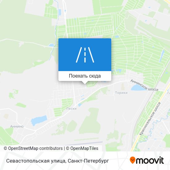 Карта Севастопольская улица