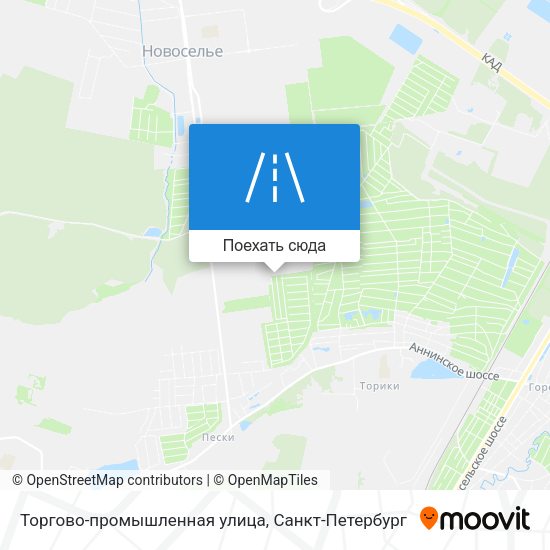 Карта Торгово-промышленная улица