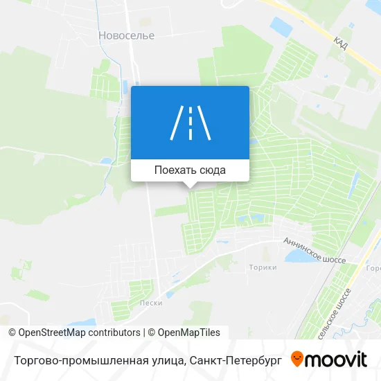Карта Торгово-промышленная улица