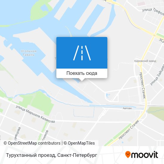 Карта Турухтанный проезд