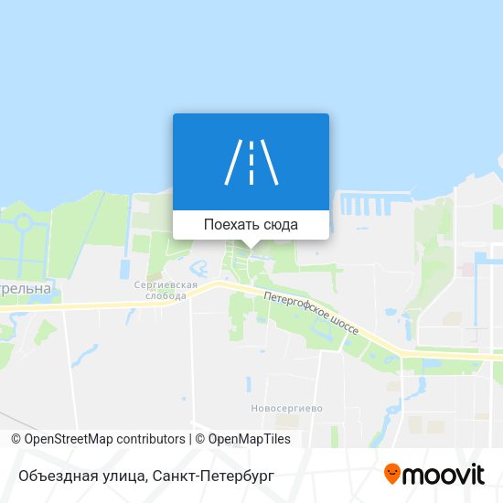 Карта Объездная улица