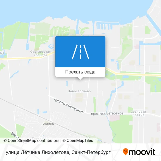 Карта улица Лётчика Лихолетова