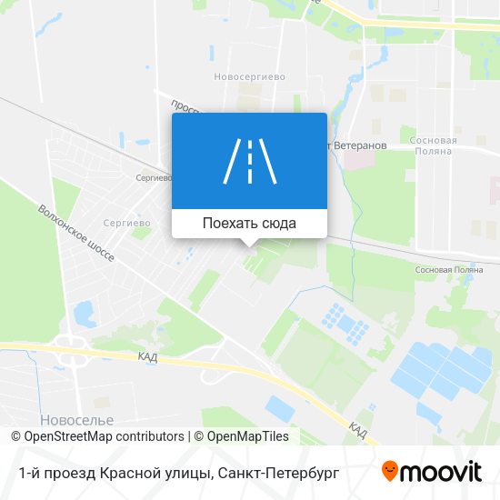 Карта 1-й проезд Красной улицы