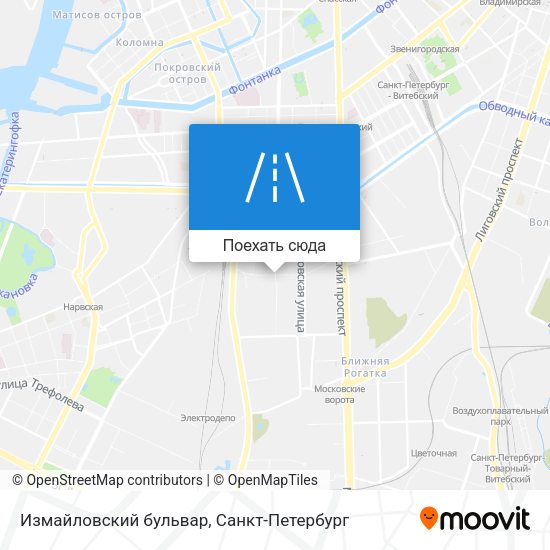 Карта Измайловский бульвар