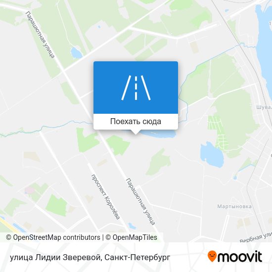 Карта улица Лидии Зверевой
