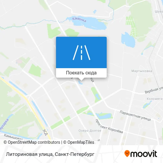 Карта Литориновая улица