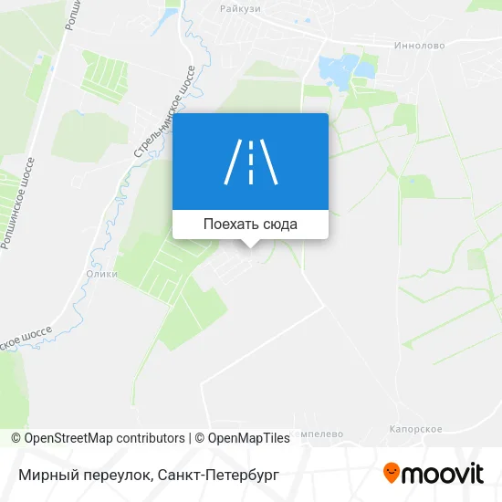 Карта Мирный переулок