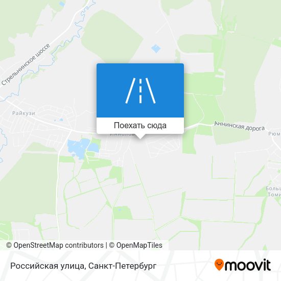 Карта Российская улица