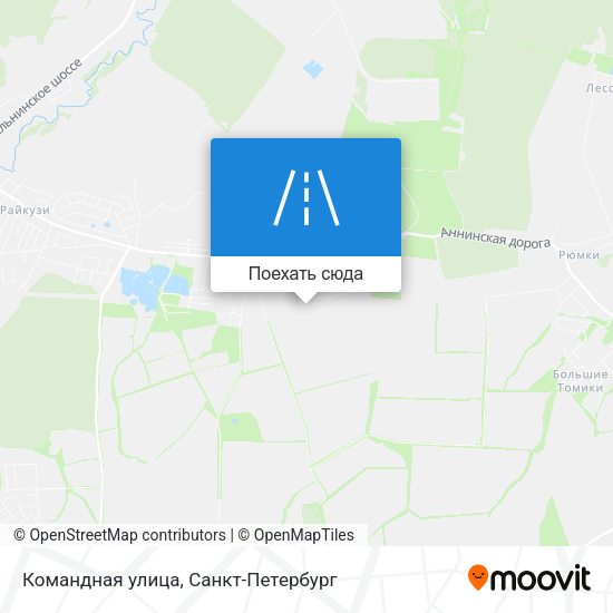 Карта Командная улица