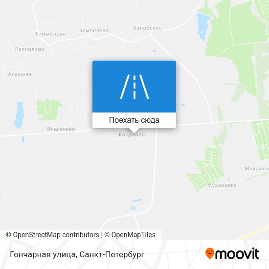 Карта Гончарная улица