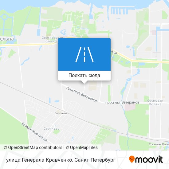 Карта улица Генерала Кравченко