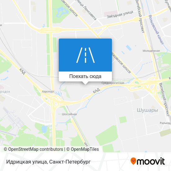 Карта Идрицкая улица