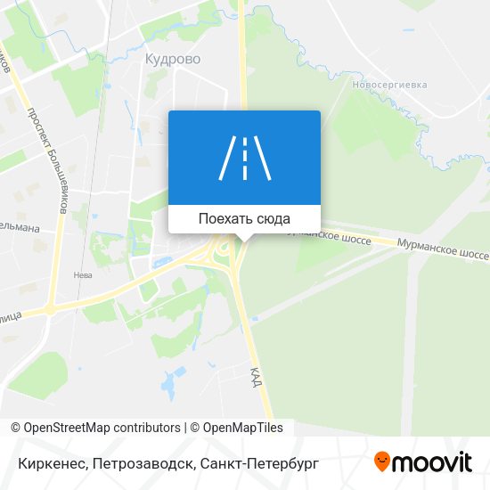 Карта Киркенес, Петрозаводск